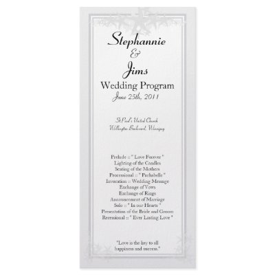 25 4x9 Wedding Program Summer Love and Sea Shells Full Color Rack Card by KammieLand