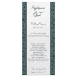 25 4x9 Wedding Program Twilight Twigs Custom Rack Card