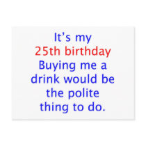 25 buy me a drink