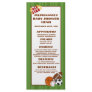 25 Menu Cards All Star Green Rack Card