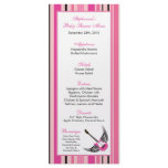 25 Menu Cards Girl Pink Punk Rock Skull Crossbones rack cards
