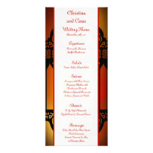 25 Menu Cards Moroccan Lantern Custom Rack Cards