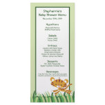 25 Menu Cards Rain-forest Jungle Animal Personalized Rack Card