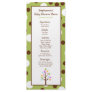 25 Menu Cards Woodland Friends Tree