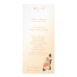 25 Pink Blush Rose Wedding Programs Rack Card Design