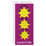 25 Sun & headphones Lovin' Life bookmarks rack cards