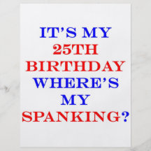 25 Where's my spanking? Full Color Flyer