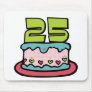 25 Year Old Birthday Cake Mouse Pad