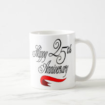 25ème anniversaire de mariage a tasse à café