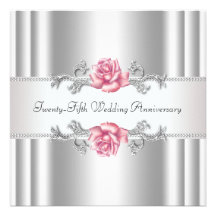 25ème anniversaire de mariage d'argent rose de ros bristol