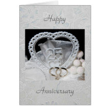 25ème Carte d'anniversaire de mariage