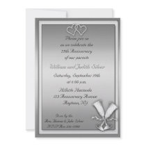 25th Anniversary Champagne Invitation
