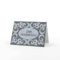25th Anniversary Gifts Card