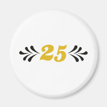 25th anniversary kühlschrankmagnet