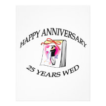 25th. ANNIVERSARY Letterhead Design