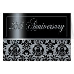 25th Anniversary Party (Chaucer/black silver) Card