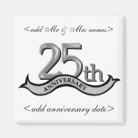 25th Anniversary Party Favours Refrigerator Magnet