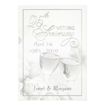 25th Anniversary Party Invitations - Personalized
