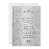 25th Anniversary vow renewal invitation