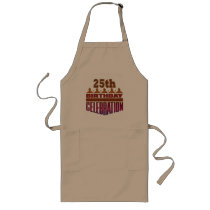25th Birthday Celebration Gifts Aprons