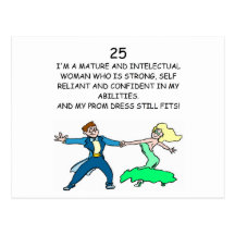 25th birthday postcard