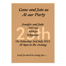 25th Party Invitation