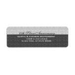 25th Silver Anniversary Avery Label