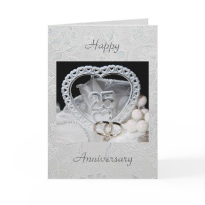 25th Wedding Anniversary Card by elenaind