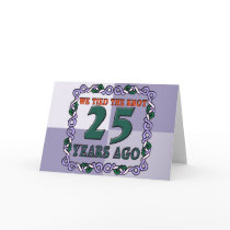 25th Wedding Anniversary Gifts Greeting Card