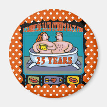 25th Wedding Anniversary Gifts Fridge Magnets