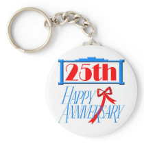 25th Wedding Anniversary Gifts Key Chain