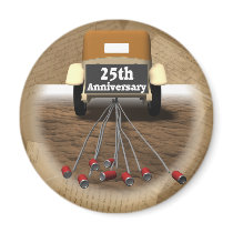 25th Wedding Anniversary Gifts Refrigerator Magnet