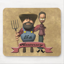 25th Wedding Anniversary Gifts Mouse Pad