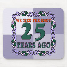 25th Wedding Anniversary Gifts Mouse Pads