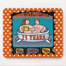 25th Wedding Anniversary Gifts Mousepad