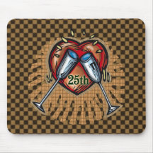 25th Wedding Anniversary Gifts Mousepads