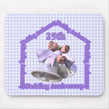 25th Wedding Anniversary Gifts Mousepads