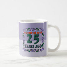 25th Wedding Anniversary Gifts Mugs