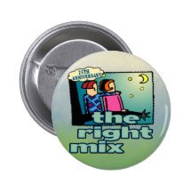 25th Wedding Anniversary Gifts Pinback Button