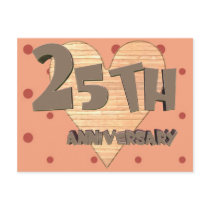 25th Wedding Anniversary Gifts Post Cards