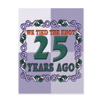 25th Wedding Anniversary Gifts Post Card