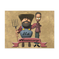 25th Wedding Anniversary Gifts Post Cards