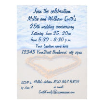 25th Wedding Anniversary Personalized Announcements
