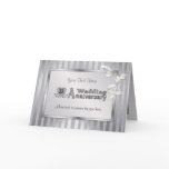 25th Wedding Anniversary - Silver Greeting Card