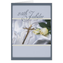 2684   25th Jubilee Cross & Roses Cards