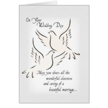 2688 Wedding Doves Congratulations Card