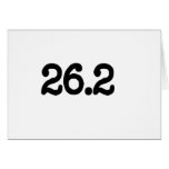 26.2 Marathon Definition Greeting Card