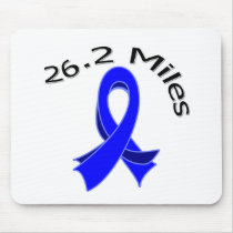26.2 Miles Marathon Ribbon Colon Cancer