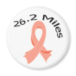 26.2 Miles Marathon Uterine Cancer Ribbon