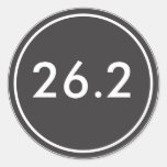 26,2 Noir de l'autocollant | avec le texte blanc